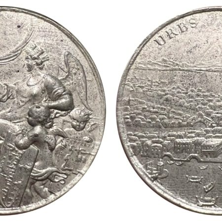 Ιταλία Ενετικές κτήσεις 1686 , νίκες εναντίον των Τούρκων , επάργυρο μετάλλιο